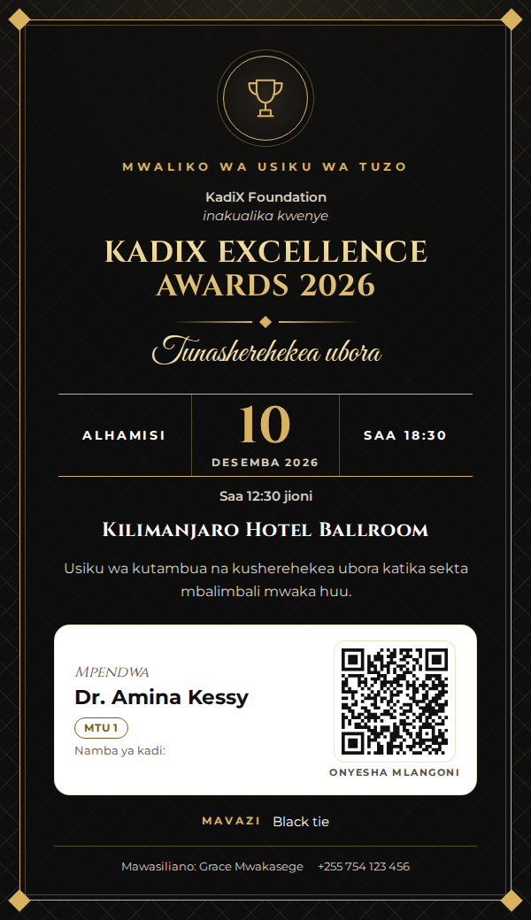 Awards — Kombe la Dhahabu (Noir)