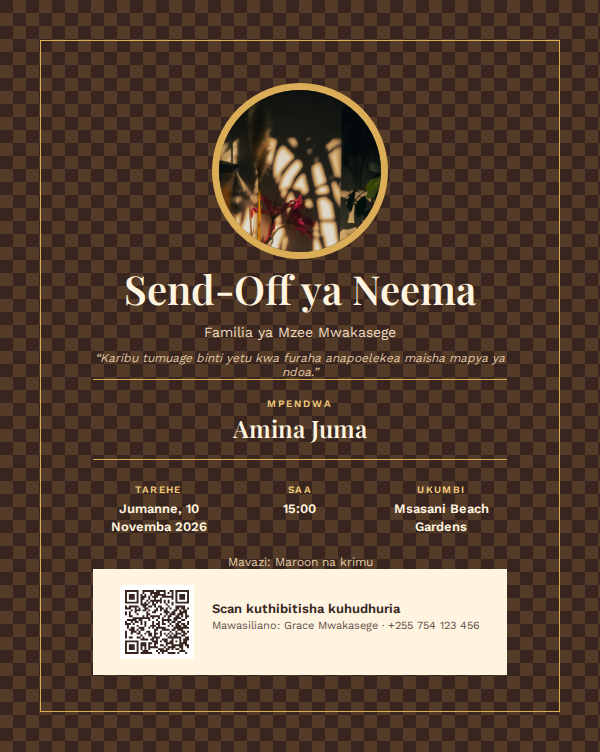 Send-Off — African Elegance